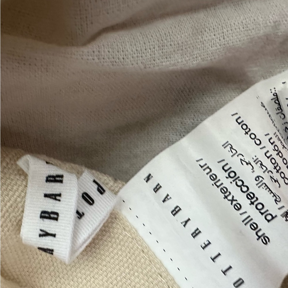 Pottery Barn Gray and Cream Patterned Throw Pillow Cover - Picture 4 of 4